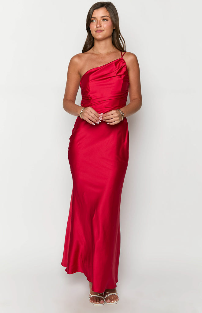 Tina Red Formal Maxi Dress – Beginning Boutique