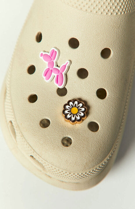 Yellow Sunflower And Pink  Poodle Croc Jibbitz Image