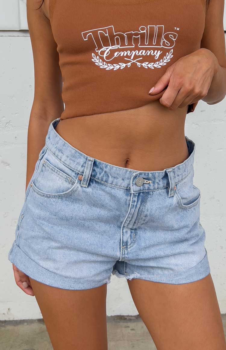 ABRAND A Slouch Miley Light Vintage Blue Shorts Image
