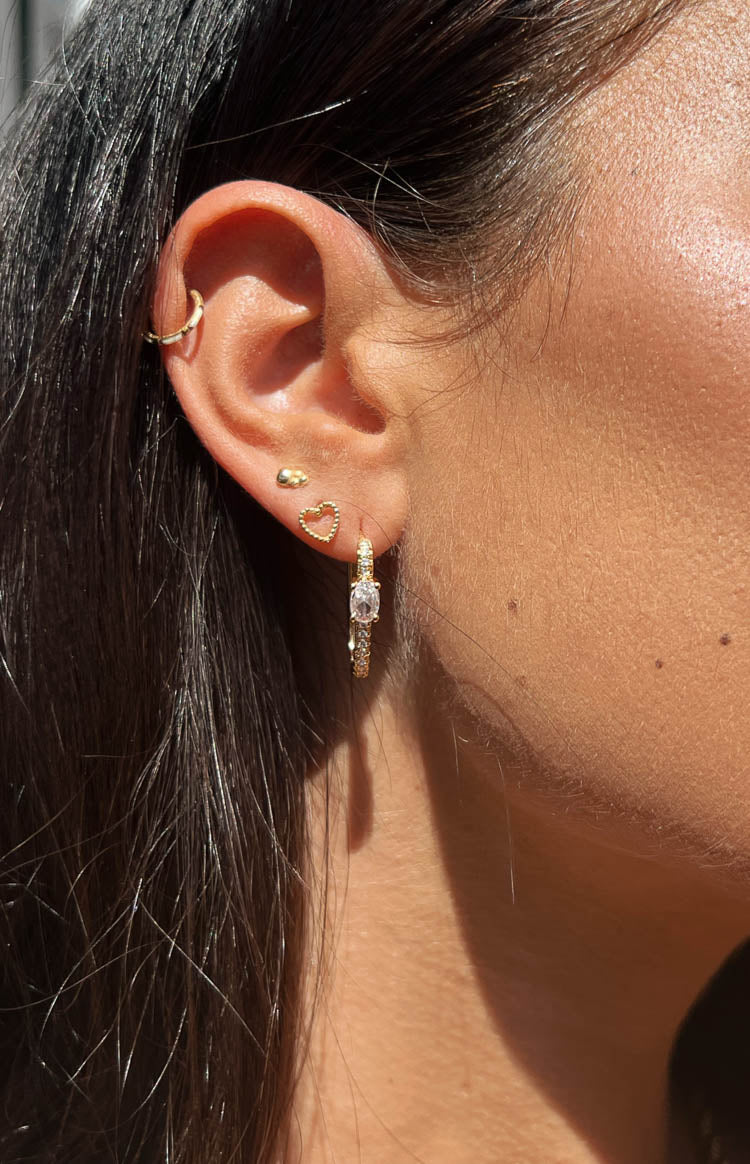 Ashleigh - Stainless Steel Pearl Hoop Earrings – Frankly My Dear Store