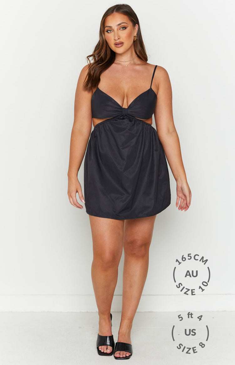 Amorgos Black Mini Dress Image