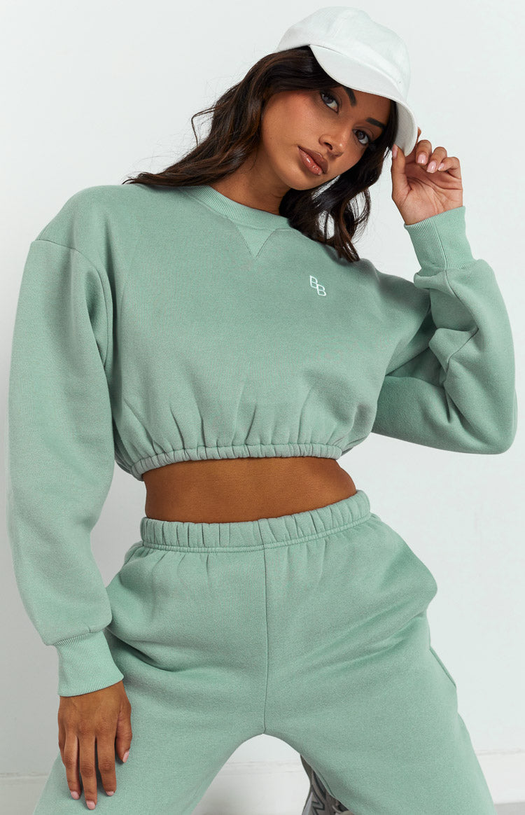 Annie Mineral Cropped Sweater Image