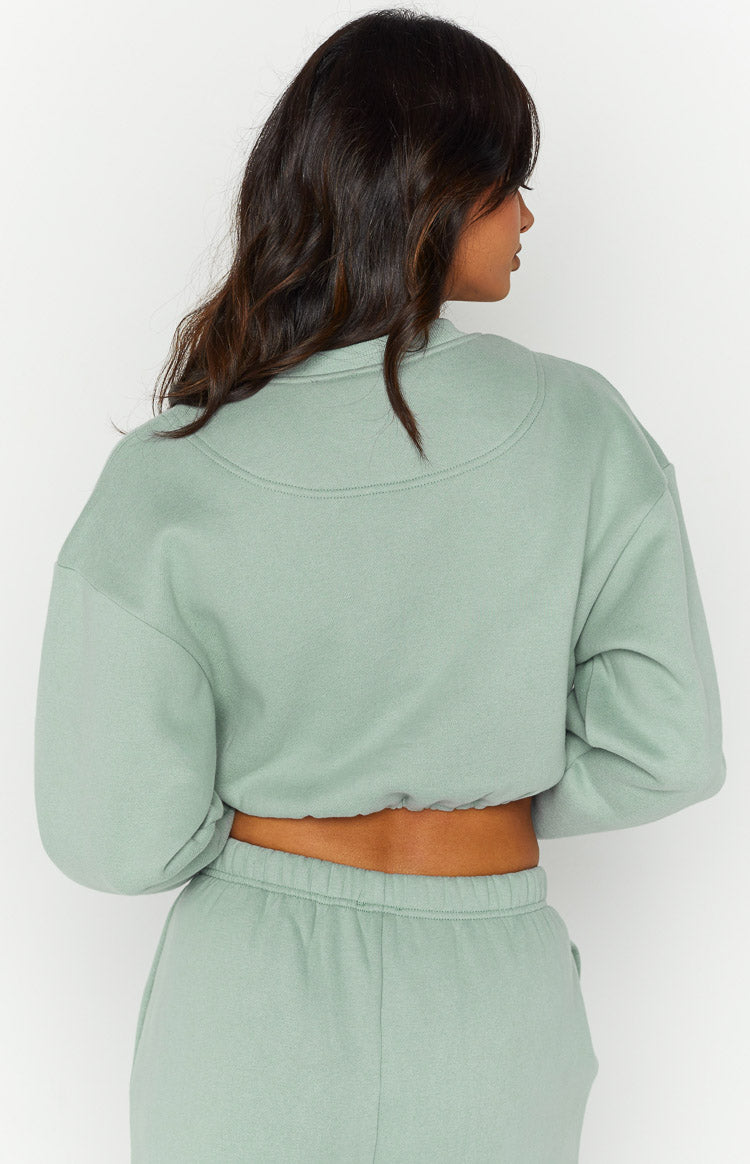 Annie Mineral Cropped Sweater Image