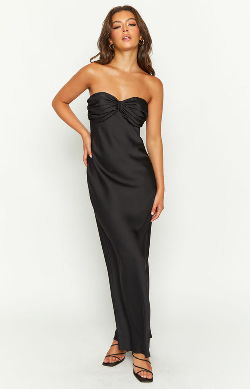 Ashley Black Formal Maxi Dress – Beginning Boutique