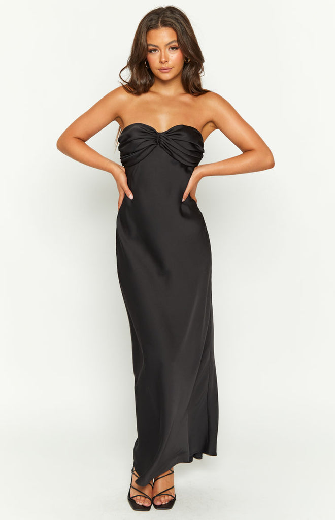 Ashley Black Formal Maxi Dress – Beginning Boutique