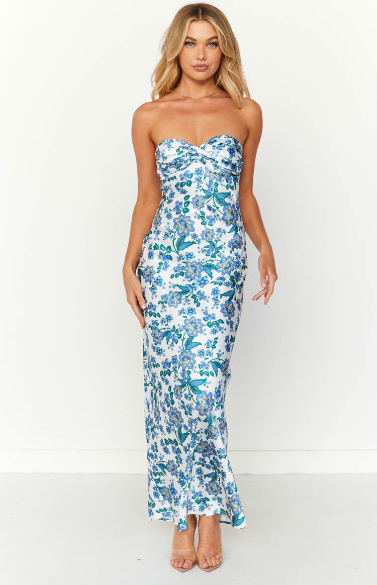 Ashley Blue Floral Formal Maxi Dress | Beginning Boutique AU Ashley Blue Floral Formal Maxi Dress | Beginning Boutique AU