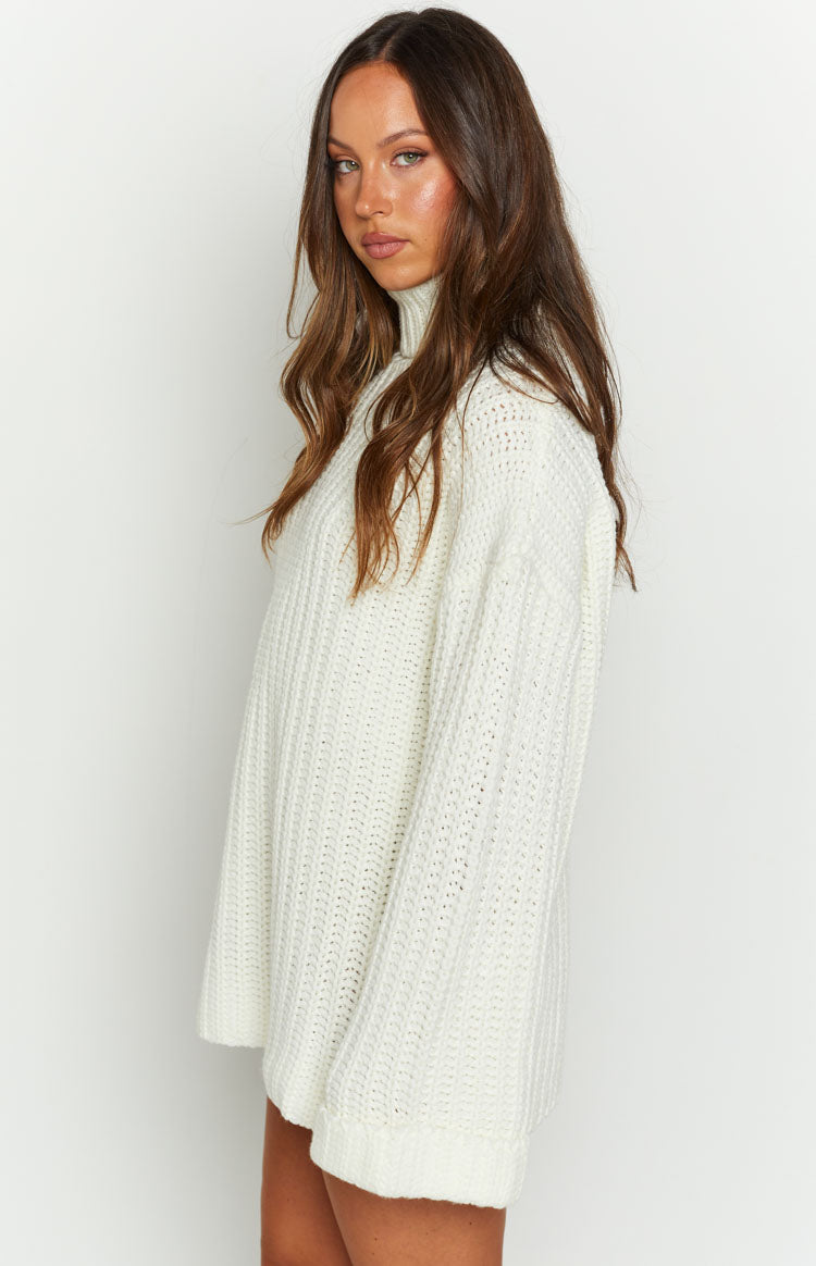 Bonnie White Sweater Dress Image