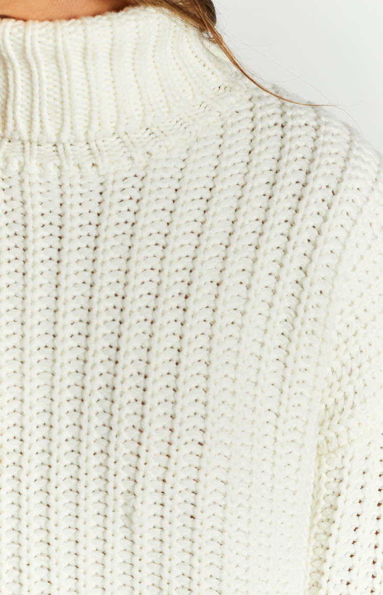 Bonnie White Sweater Dress – Beginning Boutique