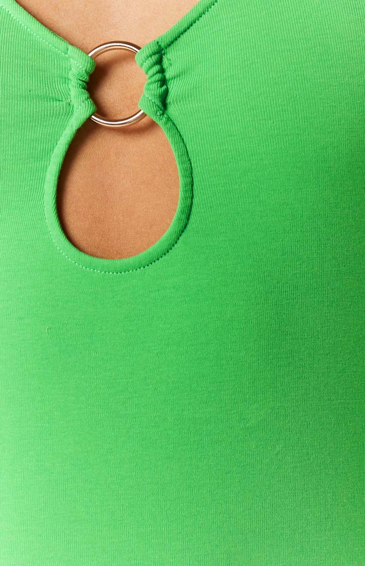 Brylin Green Halter Mini Dress Image