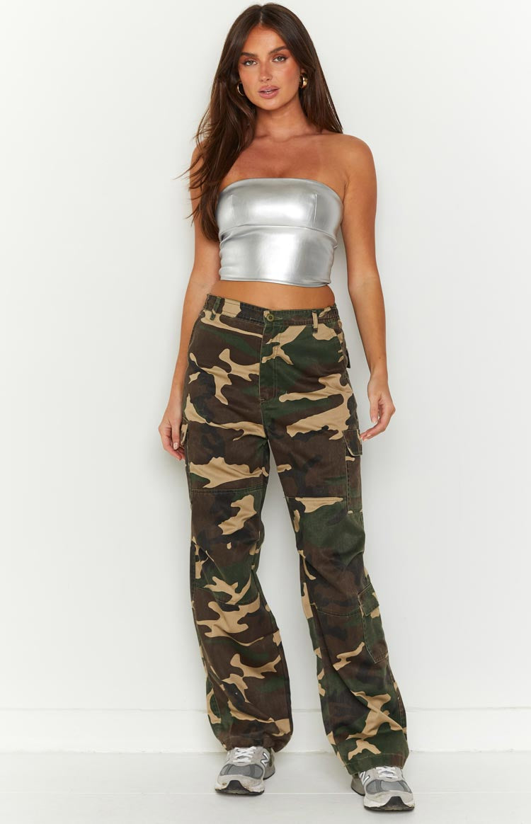 Women's camouflage sales cargo pants