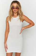Calabasas White Knit Mini Dress Image