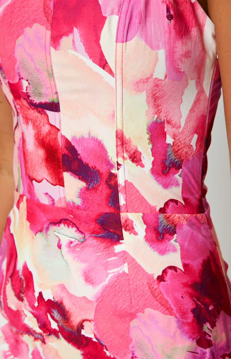 Chase Pink Floral Mini Dress Image