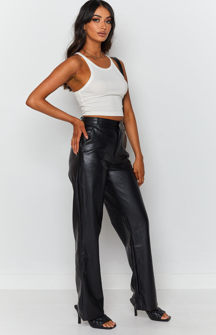 Cool Shade PU Pants Black – Beginning Boutique