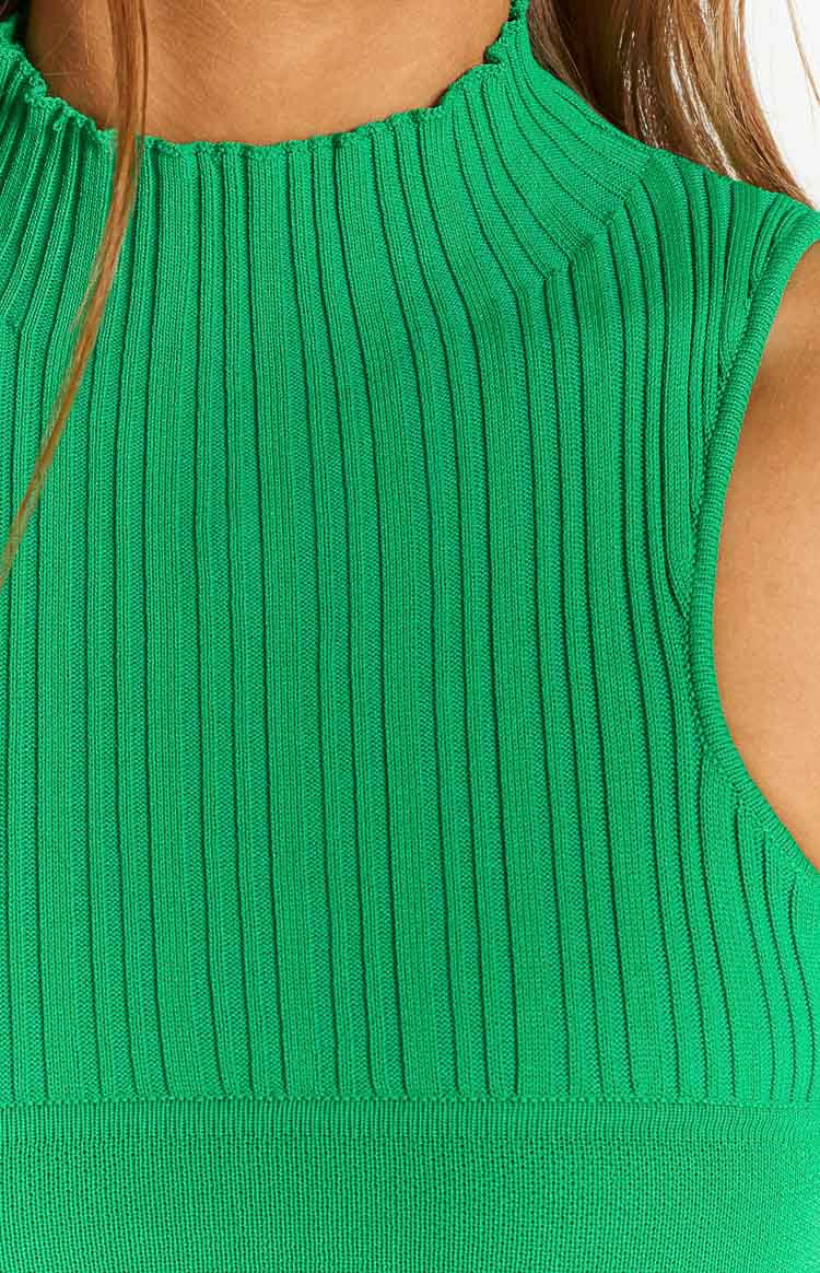 Dominica Green Knit Tank1