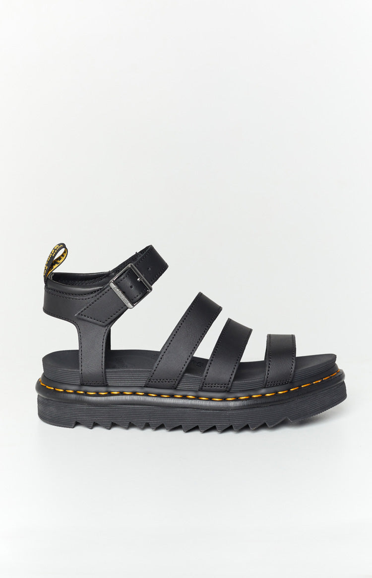 Dr. Martens Blaire 3 Strap Sandal Black Hydro Beginning Boutique