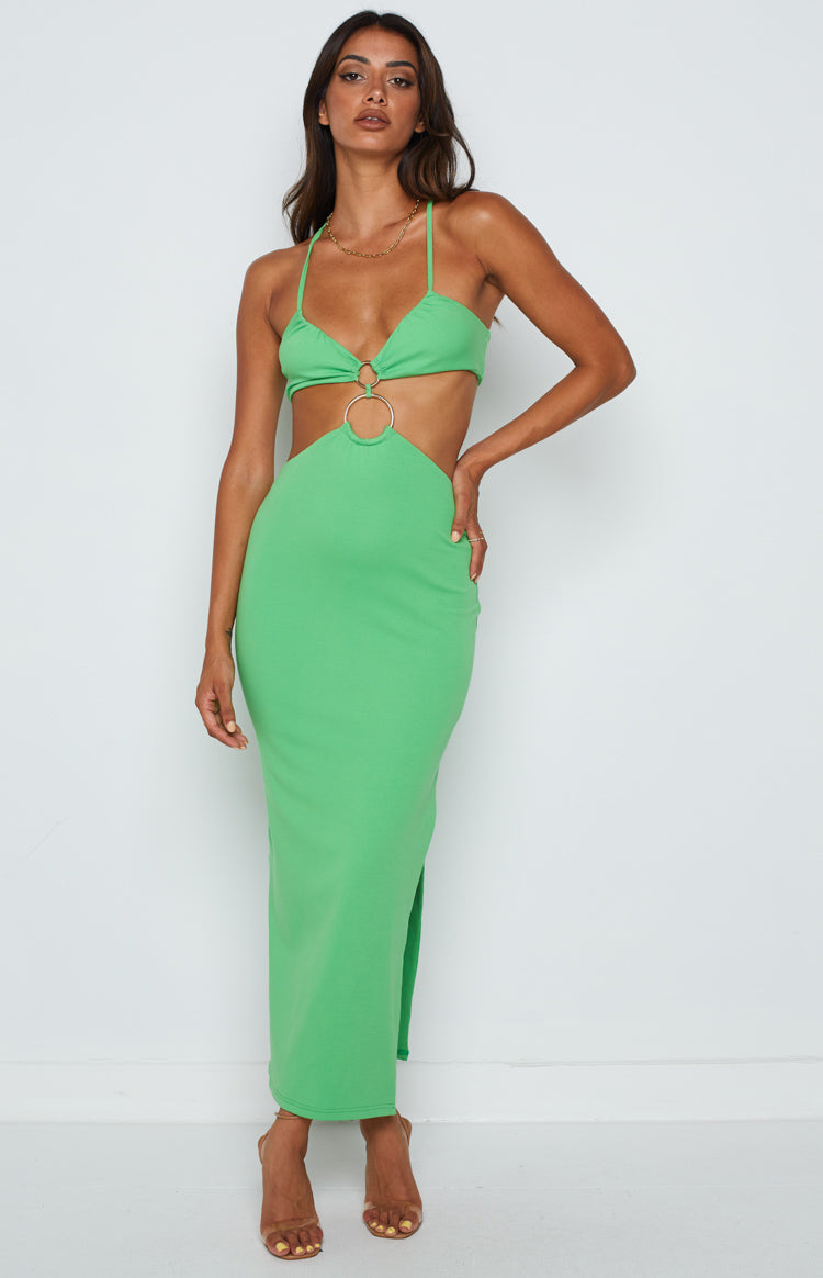 Earthling Green Maxi Halter Dress BB Exclusive