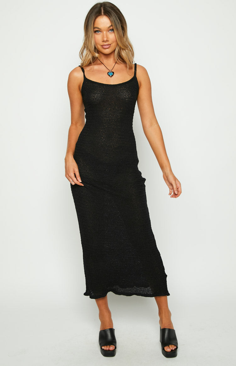 Ezra Black Maxi Dress Image