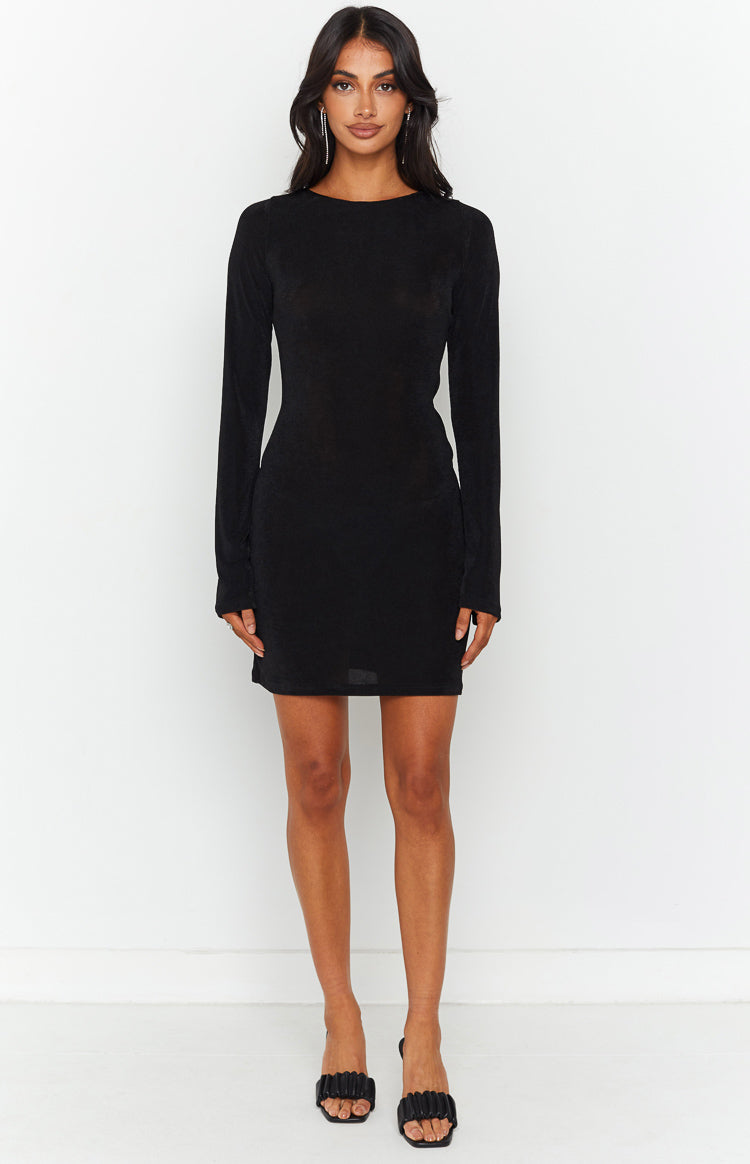 Florence Black Lace Up Mini Dress – Beginning Boutique