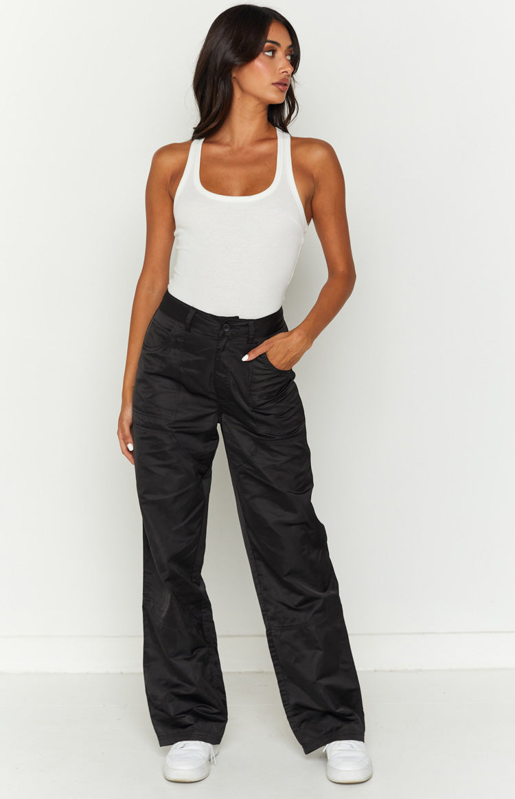 Hartley Black Nylon Pants Image