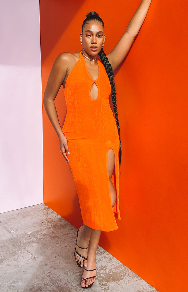 Helena Midi Dress Orange Image