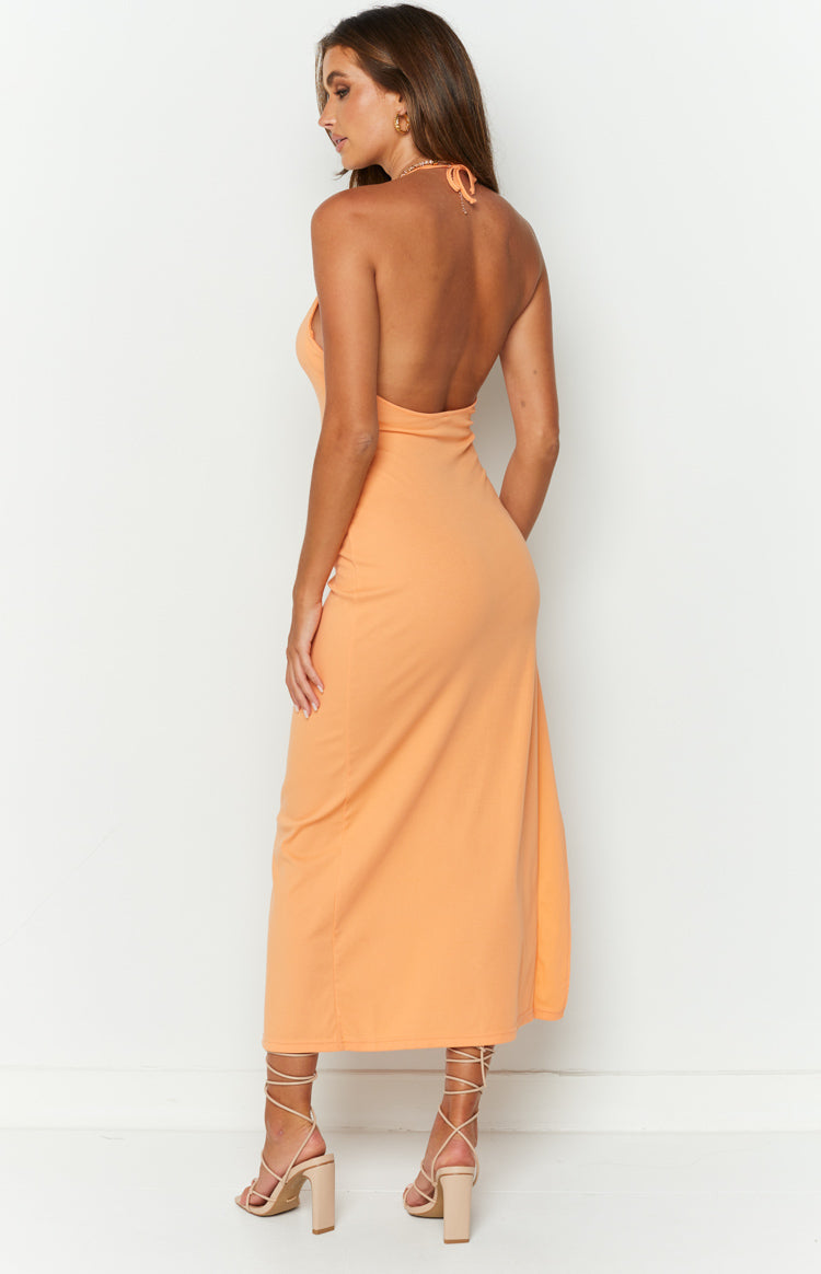 Janie Orange Maxi Dress Image