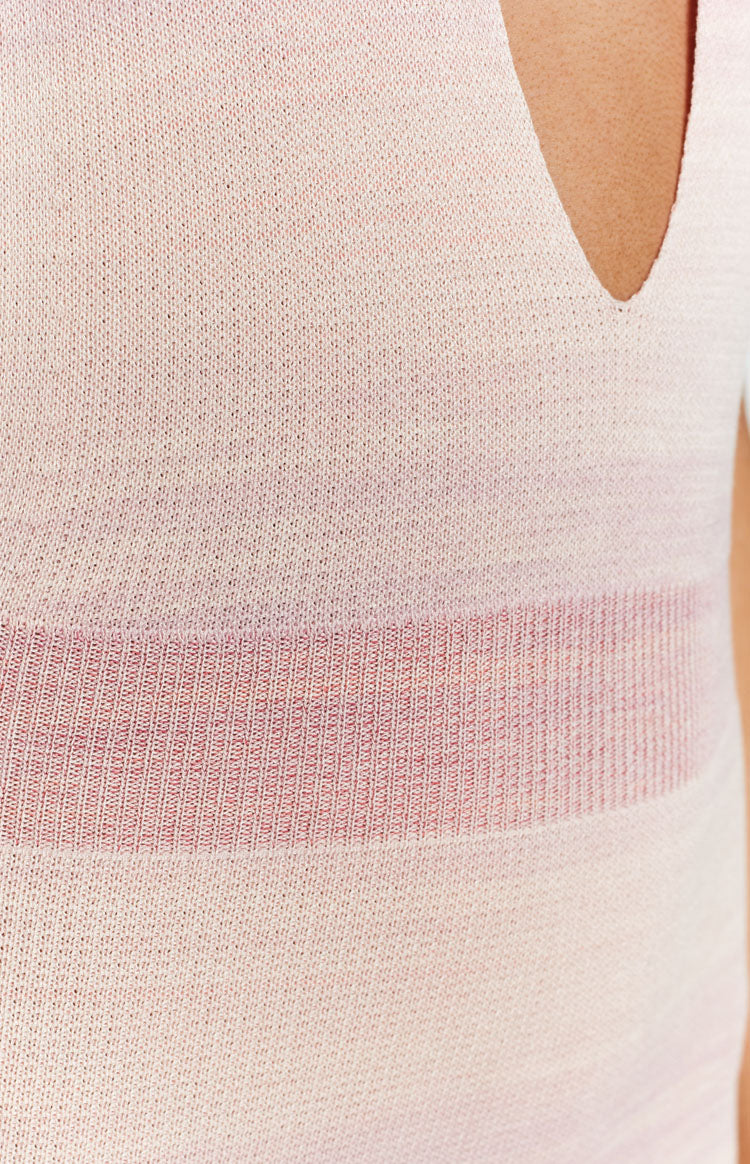 Juliana Knit Dress Pink Space Dye Image