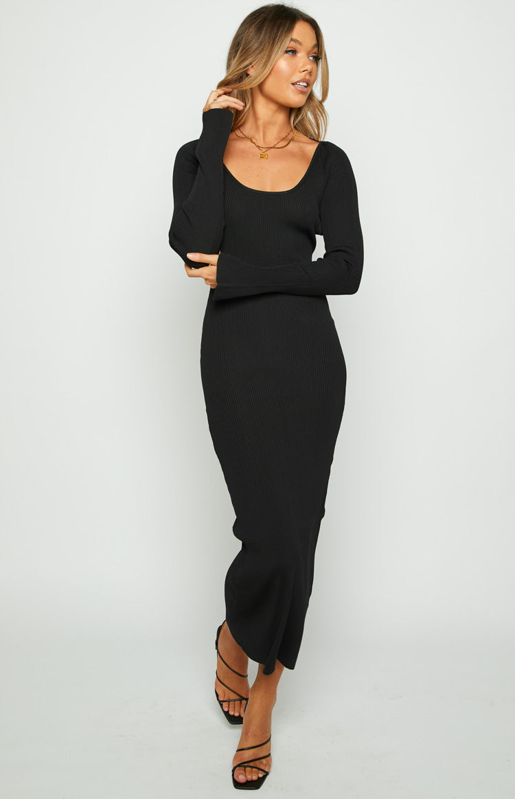 Kylie Black Maxi Dress Image