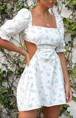 Leana White Floral Mini Dress Image