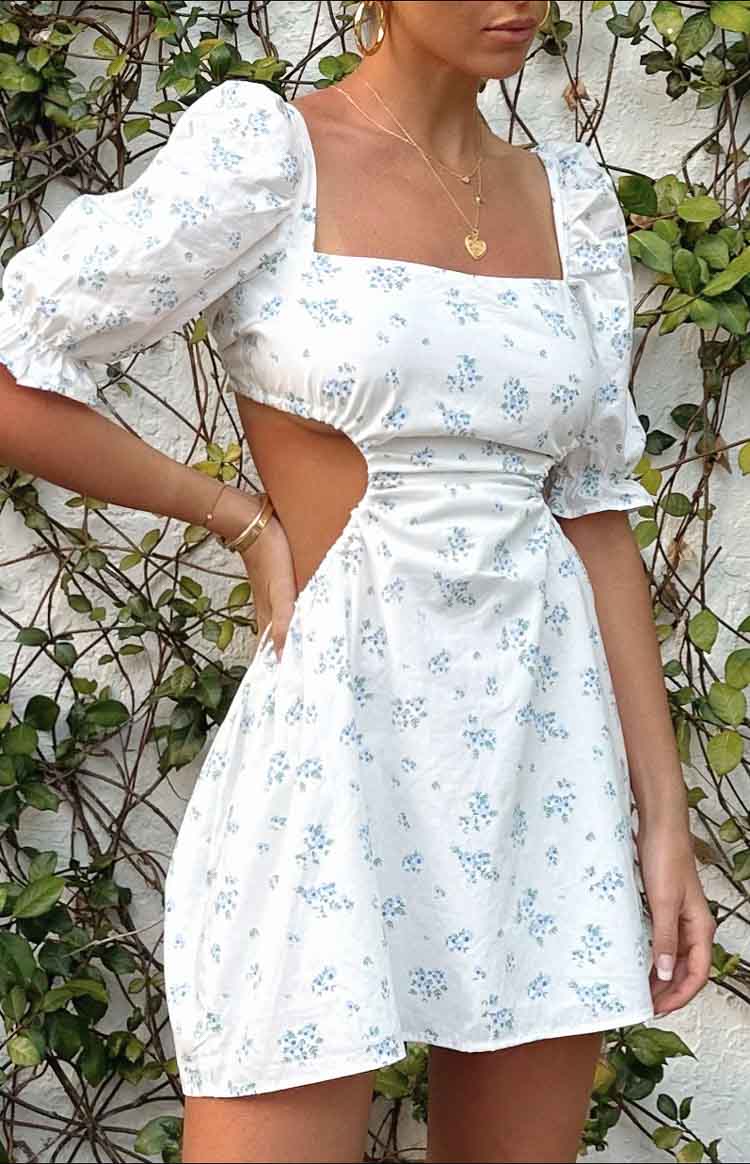 Leana White Floral Mini Dress BB Exclusive