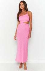 Lene Pink Maxi Dress – Beginning Boutique