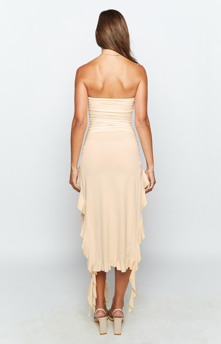 Lioness Rendezvous Canary Strapless Midi Dress Image