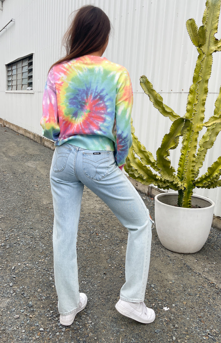 Love You Different Tie Dye Sweater Rainbow Beginning Boutique
