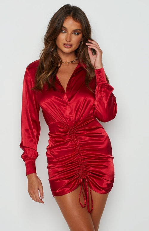 I am red with love shirt dress top