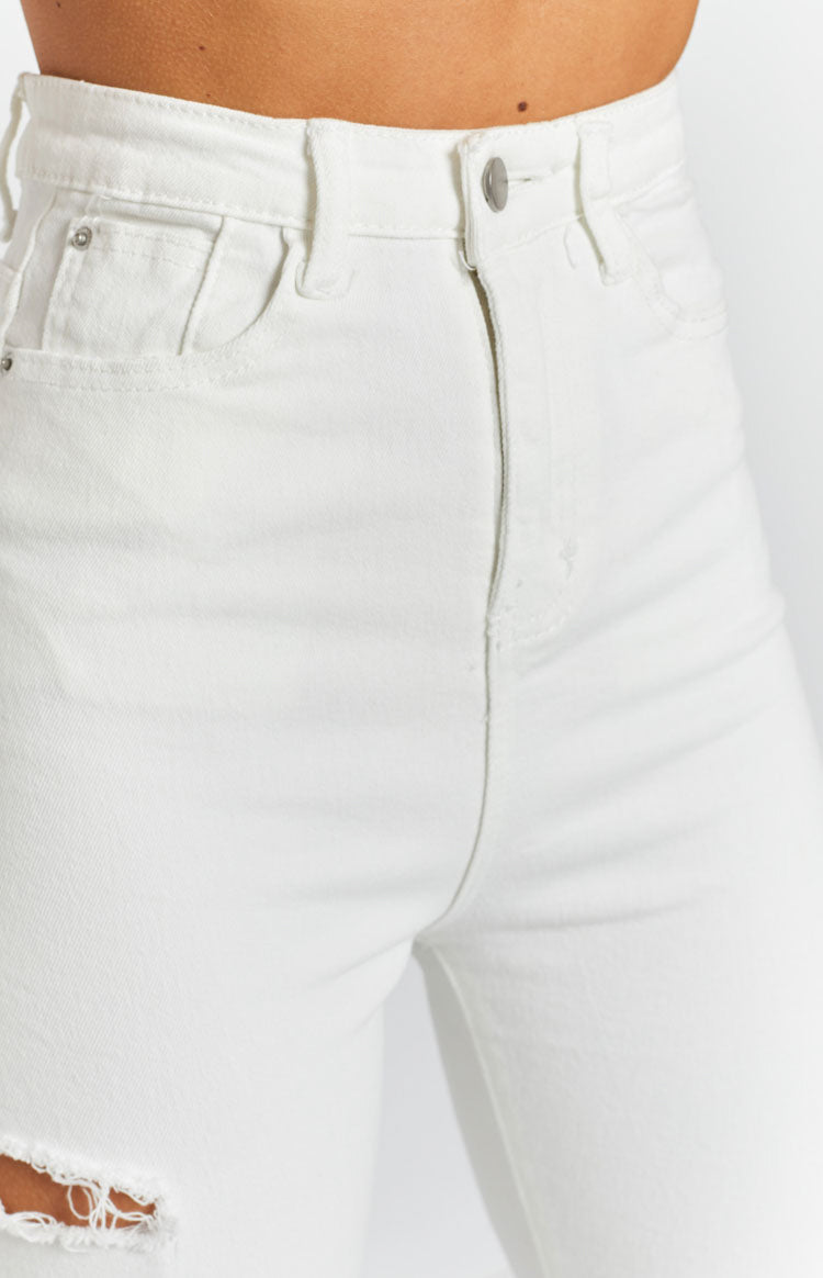 Lucca Ripped Jeans White Image