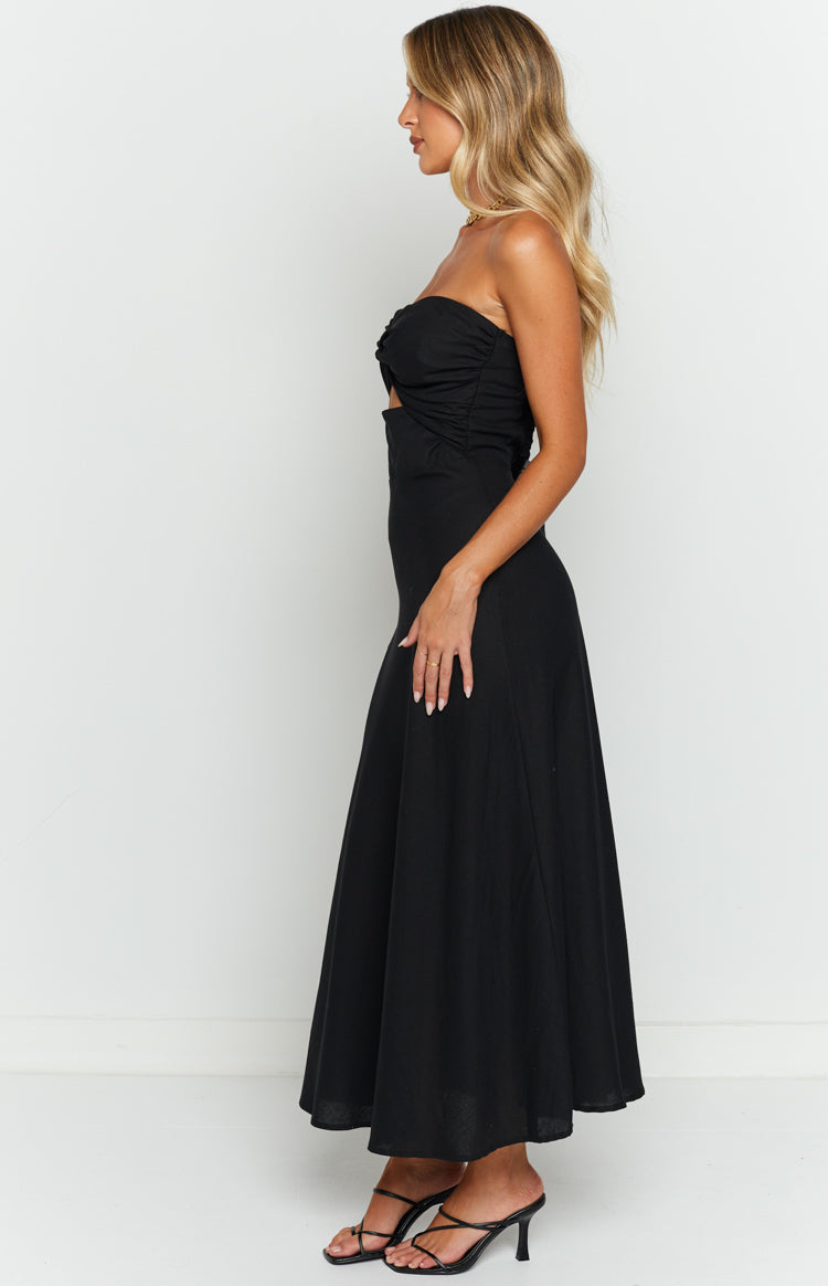 Lucielle Black Midi Dress Image