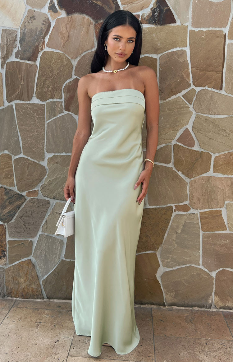 Maiah Sage Maxi Dress – Beginning Boutique