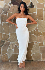 Maiah White Maxi Dress Image