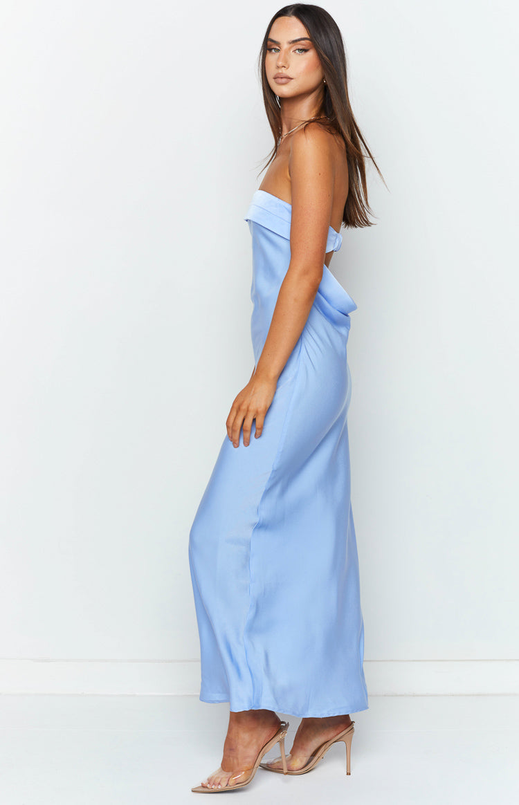 Maiah Blue Maxi Dress – Beginning Boutique