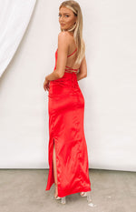 Manhattan Slip Formal Dress Cherry Image