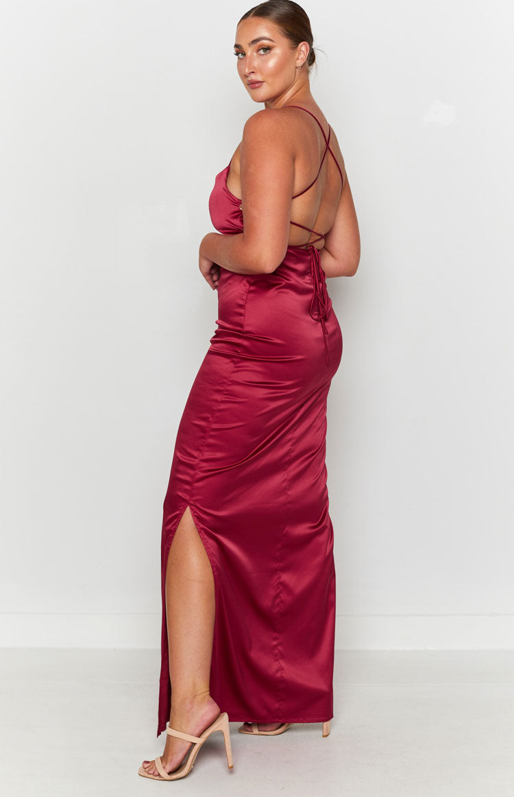 Manhattan Slip Formal Dress Wine| Beginning Boutique AU Manhattan Slip Formal Dress Wine| Beginning Boutique AU