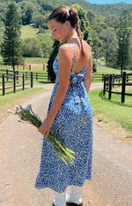Matilda Blue Floral Midi Dress Image