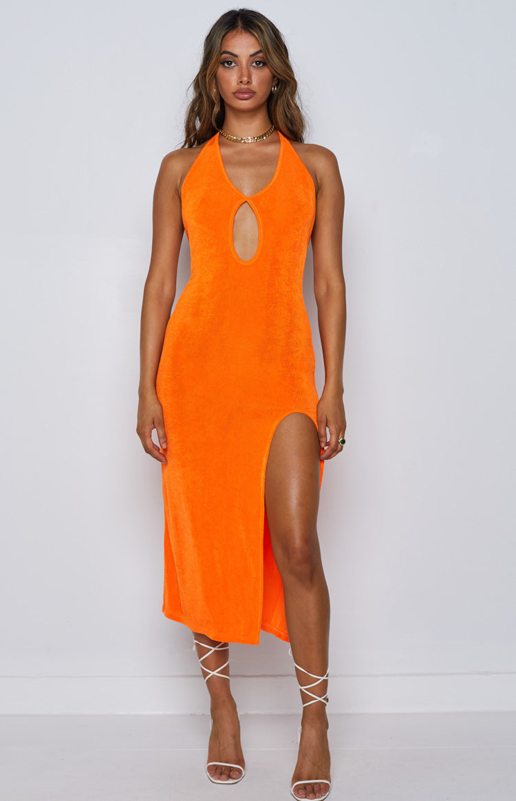 Helena Midi Dress Orange BB Exclusive