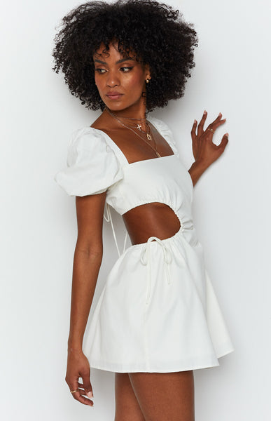 Beginning boutique white dress on sale