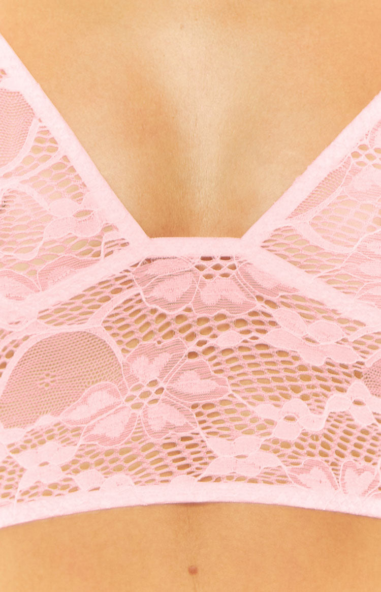 Pixie Pink Lace Bralette Image