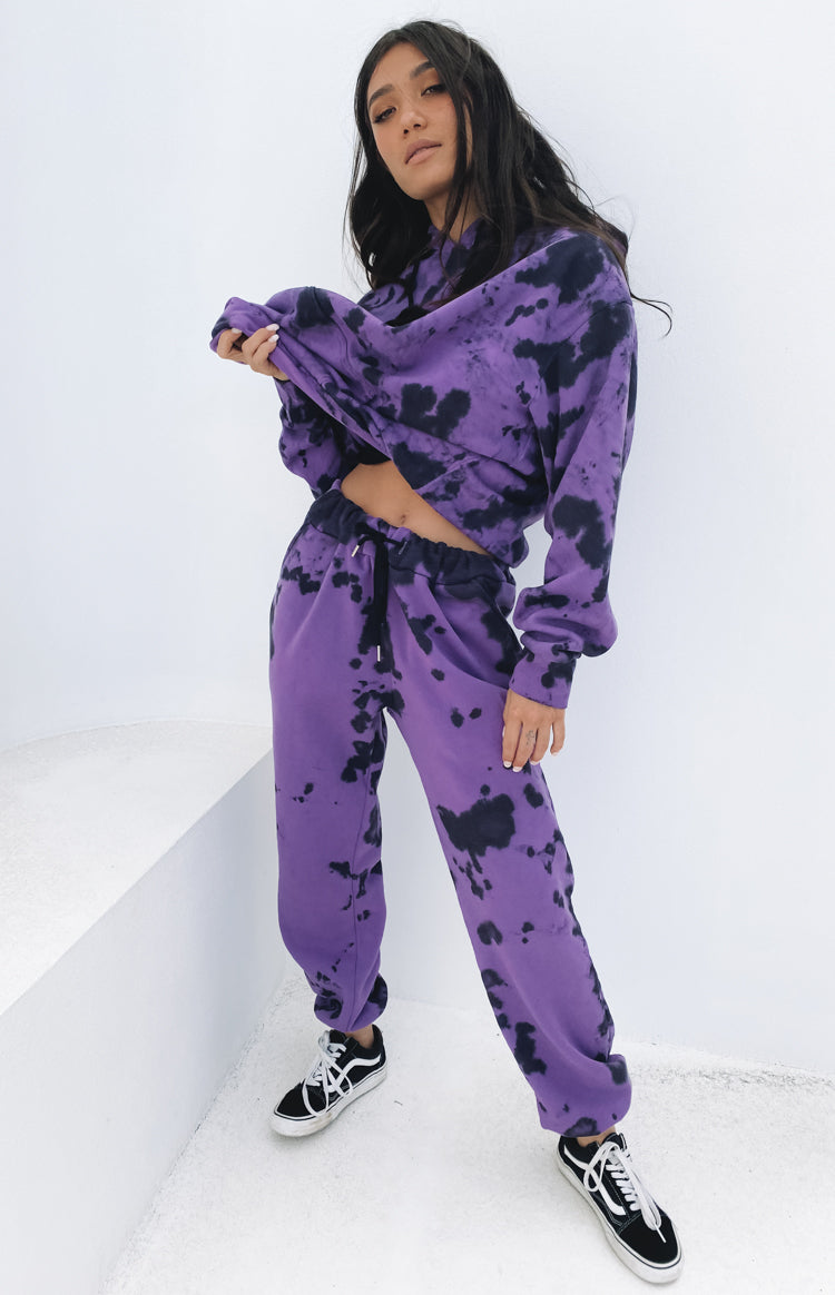 Nana Judy Avenue Trackpant Violet Tie Dye Image