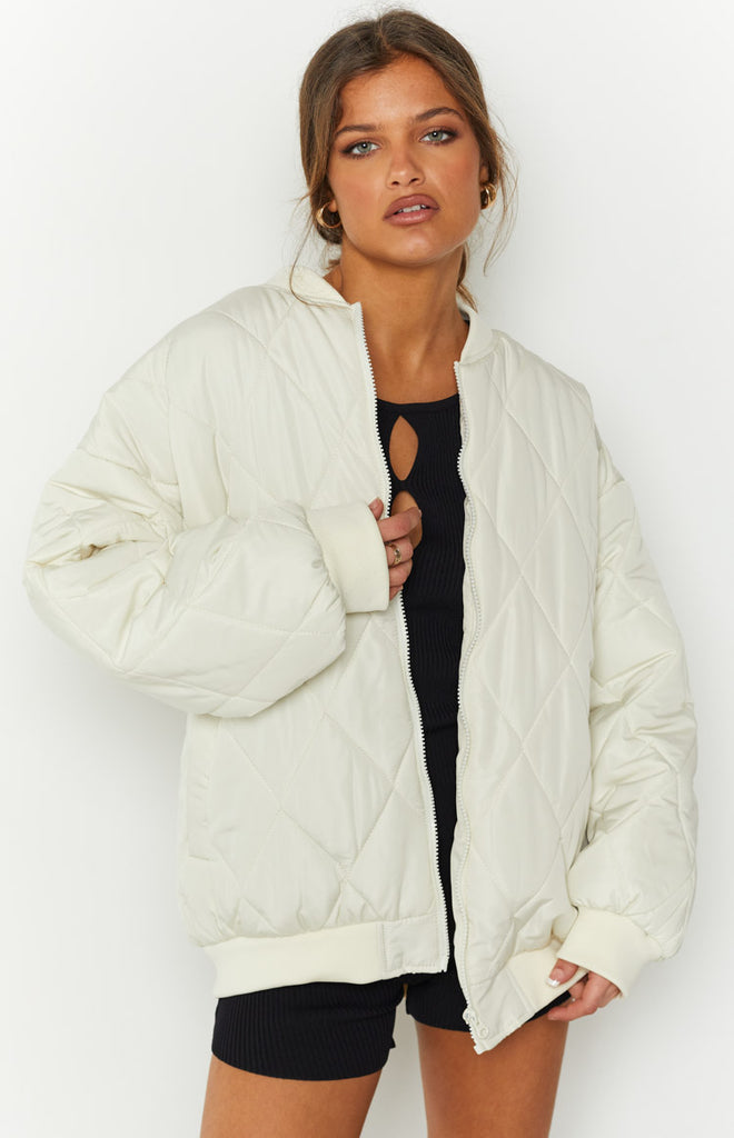 Ramona White Puffer Jacket – Beginning Boutique