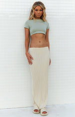 SNDYS Baha Sand Ribbed Skirt Image