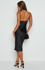 Schiffer Slip Midi Dress Black – Beginning Boutique