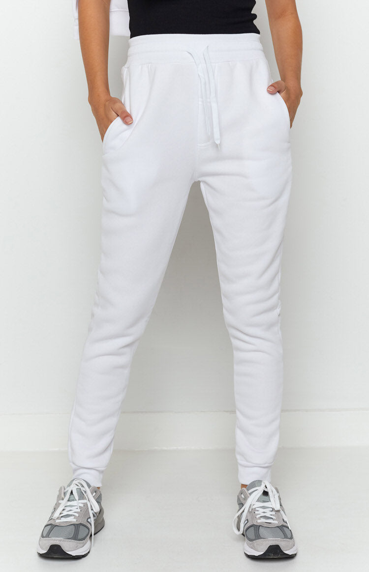 Sports Wear Track Pants White Image