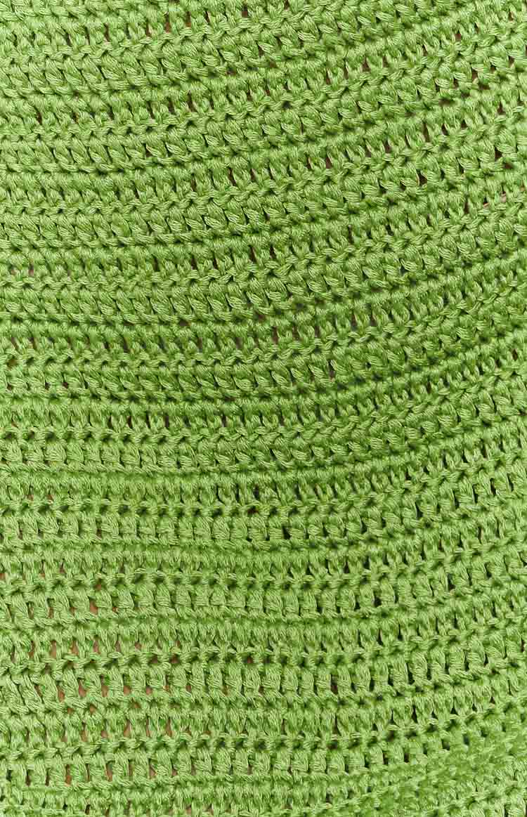 Stella Green Strapless Crochet Top Image